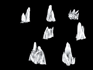 asura heaven-small mountain 01 Model 3D