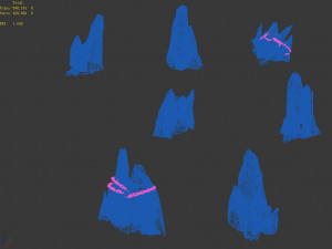 asura heaven-small mountain 01 Model 3D