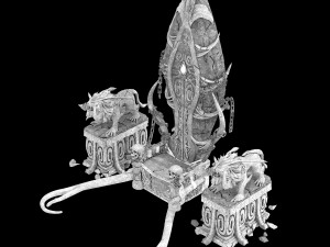 shura heaven-shura god throne 3D मॉडल