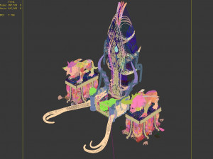shura heaven-shura god throne 3D मॉडल