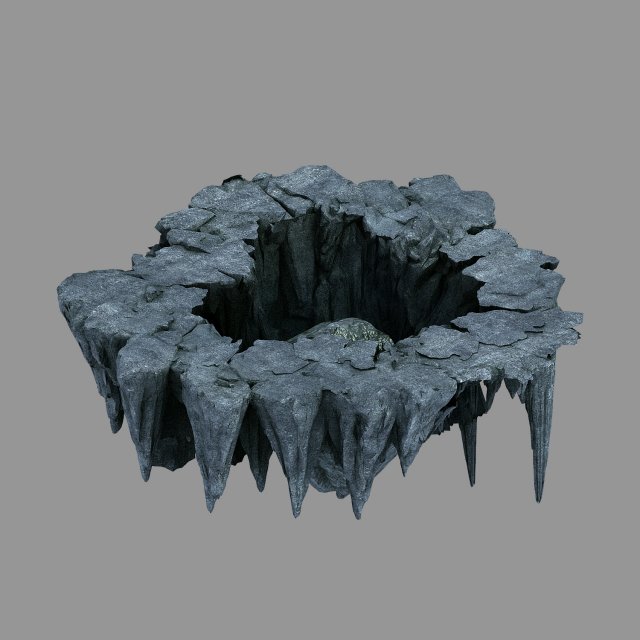 asura heaven-meteorite cave Modelo 3D .c4d .max .obj .3ds .fbx .stl .blend 