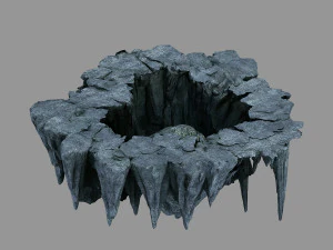 아수라 천국 운석 동굴 3D 모델