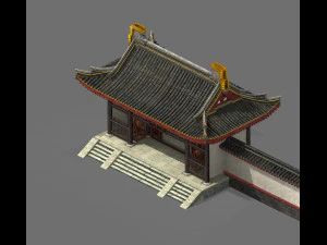 yamen-gate-tamburo Modello 3D