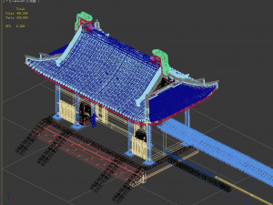 yamen-gate-drum 3D Model