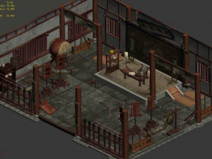 yamen-dilapidated-indoor 12 3D Model