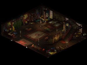 yamen-first floor of wing room 12 3D 모델