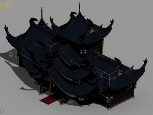 yama temple-temple-building group 12 3D Model
