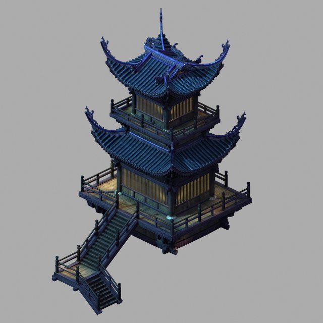 yama temple-temple-building group 16 Modèle 3D .c4d .max .obj .3ds .fbx .stl .blend 