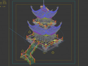 yama temple-temple-building group 16 Modèle 3D