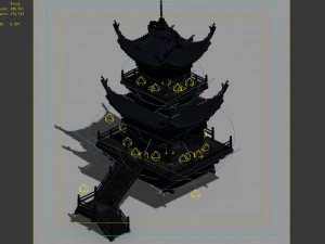 yama temple-temple-building group 16 3D Model
