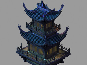 yama temple-temple-building group 17 Modelo 3D