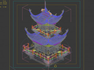 yama temple-temple-building group 17 3D Model
