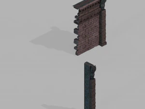 muro di caduta del salice del purgatorio Modello 3D