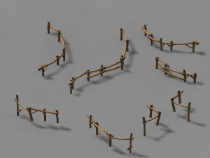 farming-fence-railing-captive 32 3D 模型