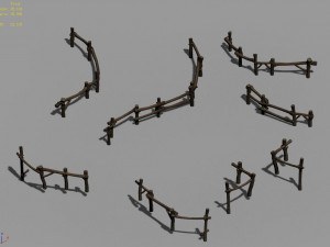 farming-fence-railing-captive 32 3D 模型