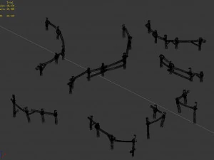 farming-fence-railing-captive 32 3D Model