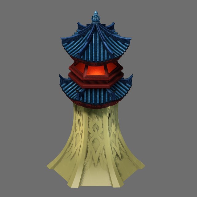 yaochi-carving 12 3D Model .c4d .max .obj .3ds .fbx .stl .blend 