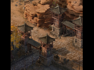 fortress-entrance building 12 3D-Modell