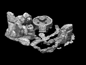 wilderness-rocks-pets-domestication 12 3D Model