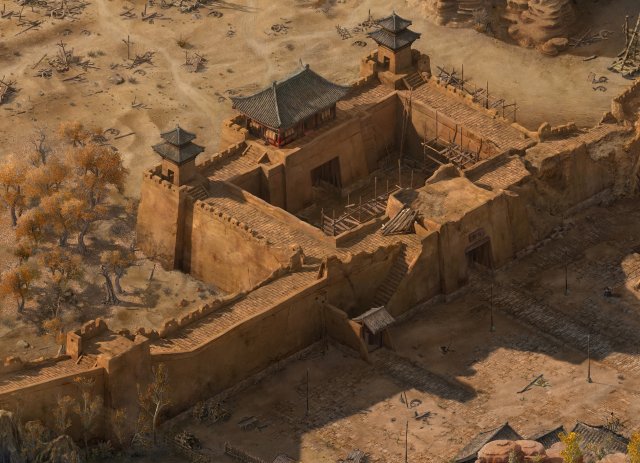 ruins-architecture-historic monuments-yangguan 3D Model .c4d .max .obj .3ds .fbx .stl .blend 