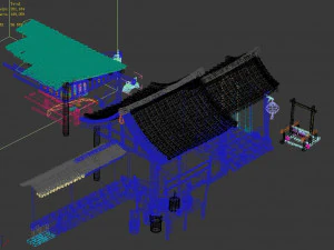 art-craftsman-green qifang 1 3D Model