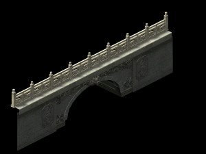 brave continent-stone bridge 01 3D-Modell