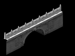 brave continent-stone bridge 01 3D-Modell