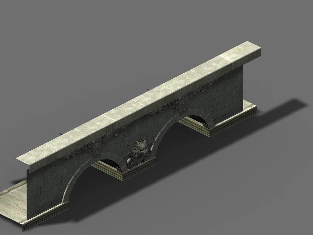 brave continent-stone bridge 02 3D Model .c4d .max .obj .3ds .fbx .stl .blend