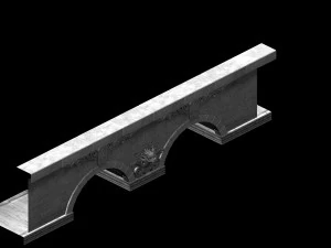 brave continent-stone bridge 02 3D Model