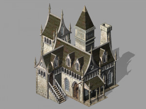 game-scene-blacksmith shop 78 Model 3D