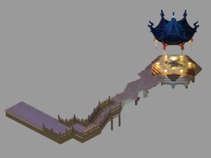 garden landscape-pavilion 04 3D Model