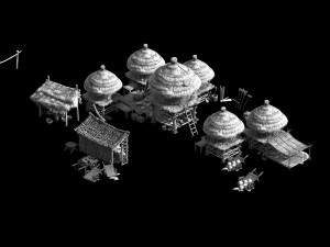 primitive tribe-mao cao building 14 3D मॉडल