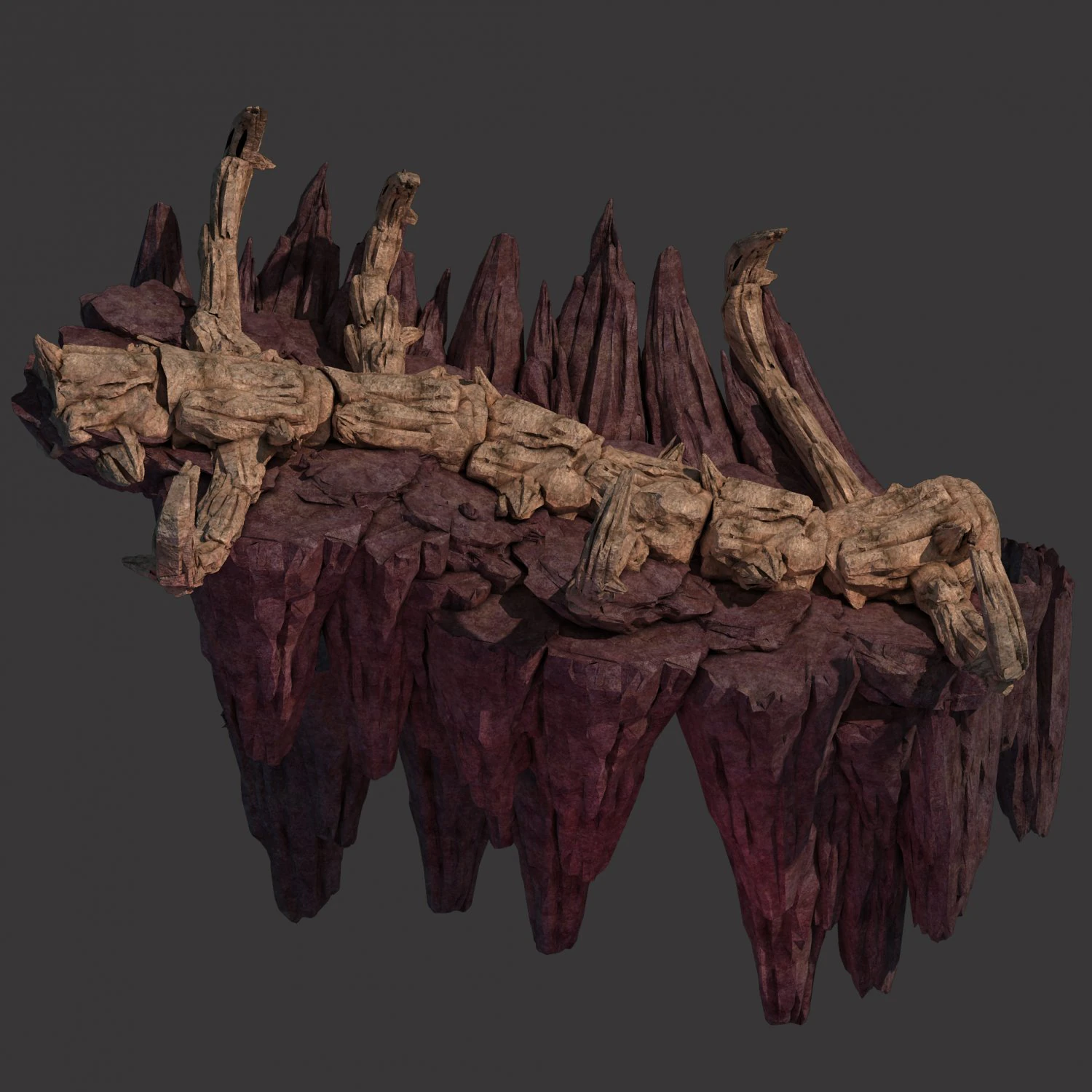 meteor dragon purgatory-second dragon bone 3D Model .c4d .max .obj .3ds .fbx .stl .blend 