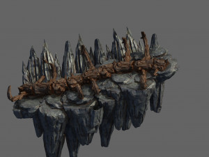 meteorite purgatory-second dragon bone 02 3D 모델
