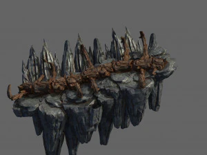метеорит чистилище-вторая кость дракона 02 3D Модель