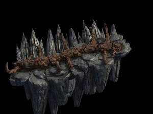 meteorite purgatory-second dragon bone 02 3D Model