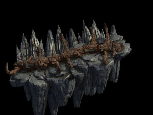 meteorite purgatory-second dragon bone 02 3D Model