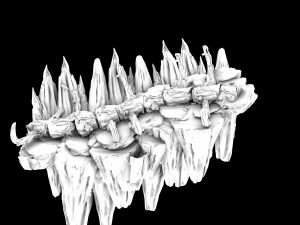 meteorite purgatory-second dragon bone 02 3D Model