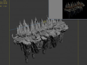 meteorite purgatory-second dragon bone 02 3D Model