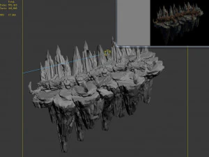 meteorite purgatory-second dragon bone 02 3D Model