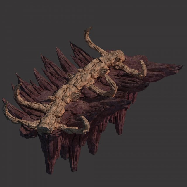 meteoron purgatory-section 6 dragon bone Model 3D .c4d .max .obj .3ds .fbx .stl .blend 