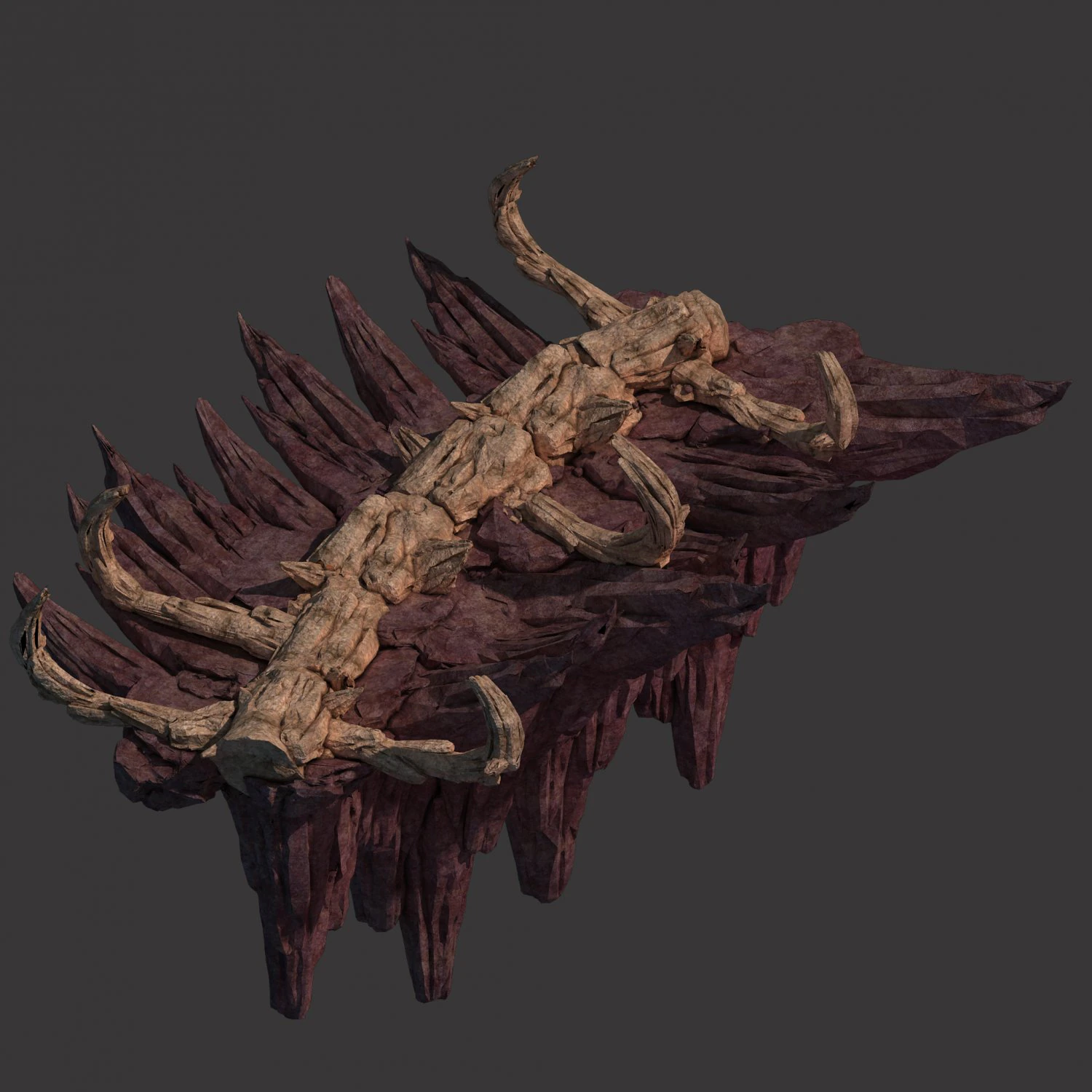 meteoron purgatory-section 6 dragon bone 3D Model .c4d .max .obj .3ds .fbx .stl .blend