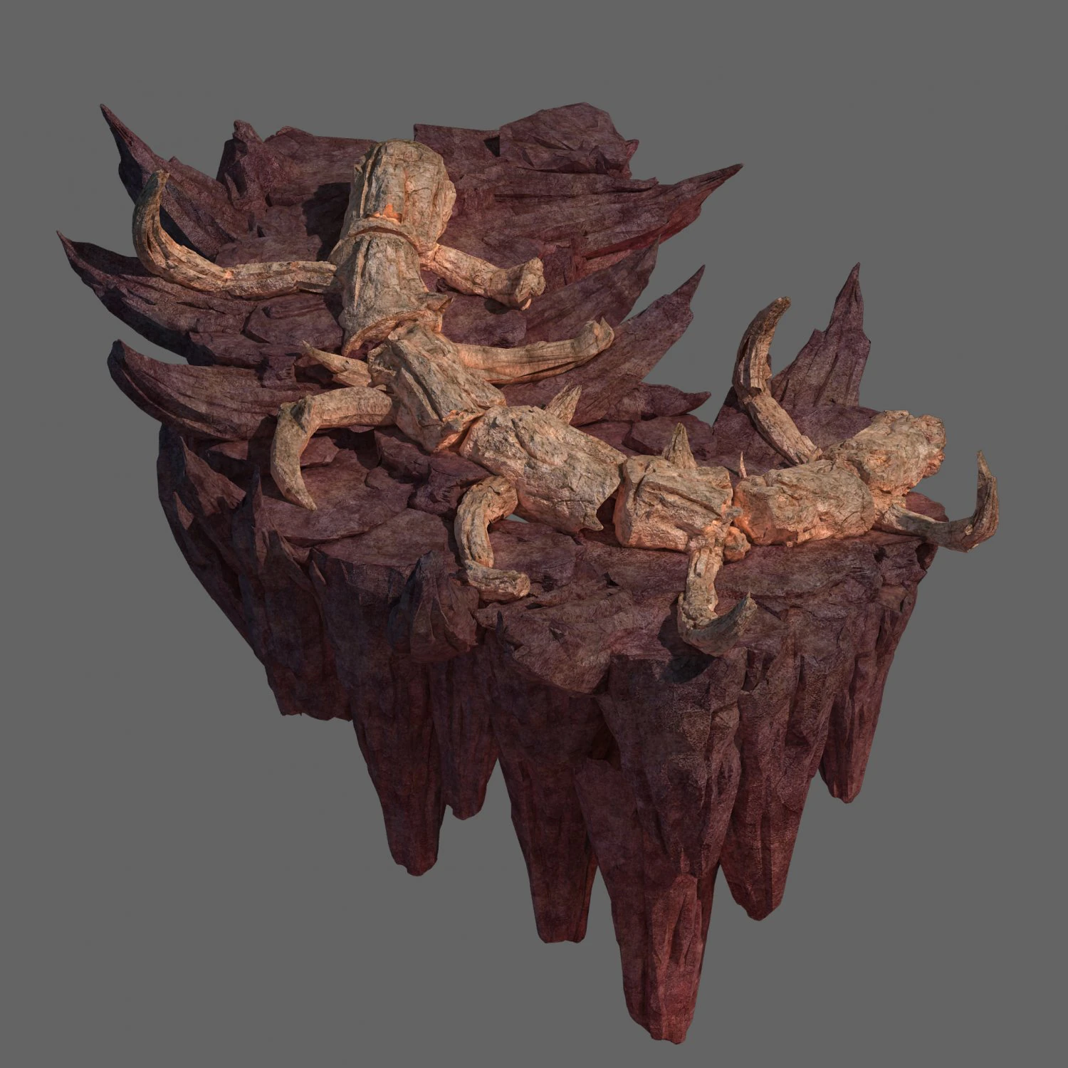 meteor dragon purgatory-dragon bone section 7 3D Model .c4d .max .obj .3ds .fbx .stl .blend