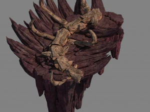 m&eacute;t&eacute;ore dragon purgatoire-os de dragon section iii Modèle 3D
