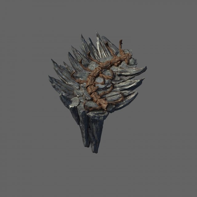 meteorite purgatory-section iii dragon bone 02 3D मॉडल .c4d .max .obj .3ds .fbx .stl .blend