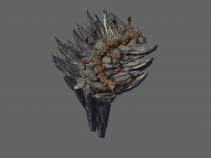 meteorite purgatory-section iii dragon bone 02 3D Model