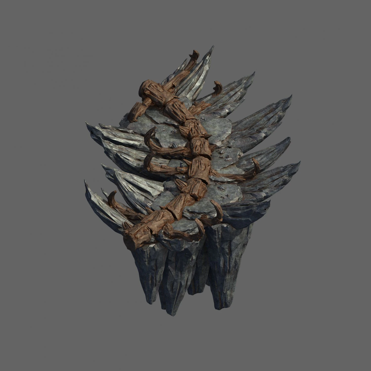 meteorite purgatory-fourth dragon bone 02 3D Model .c4d .max .obj .3ds .fbx .stl .blend