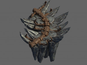 meteorite purgatory-fourth dragon bone 02 3D Model