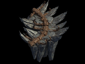 meteorite purgatory-fourth dragon bone 02 3D 모델