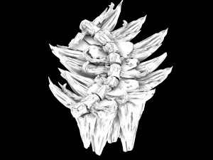 meteorite purgatory-fourth dragon bone 02 3D Model